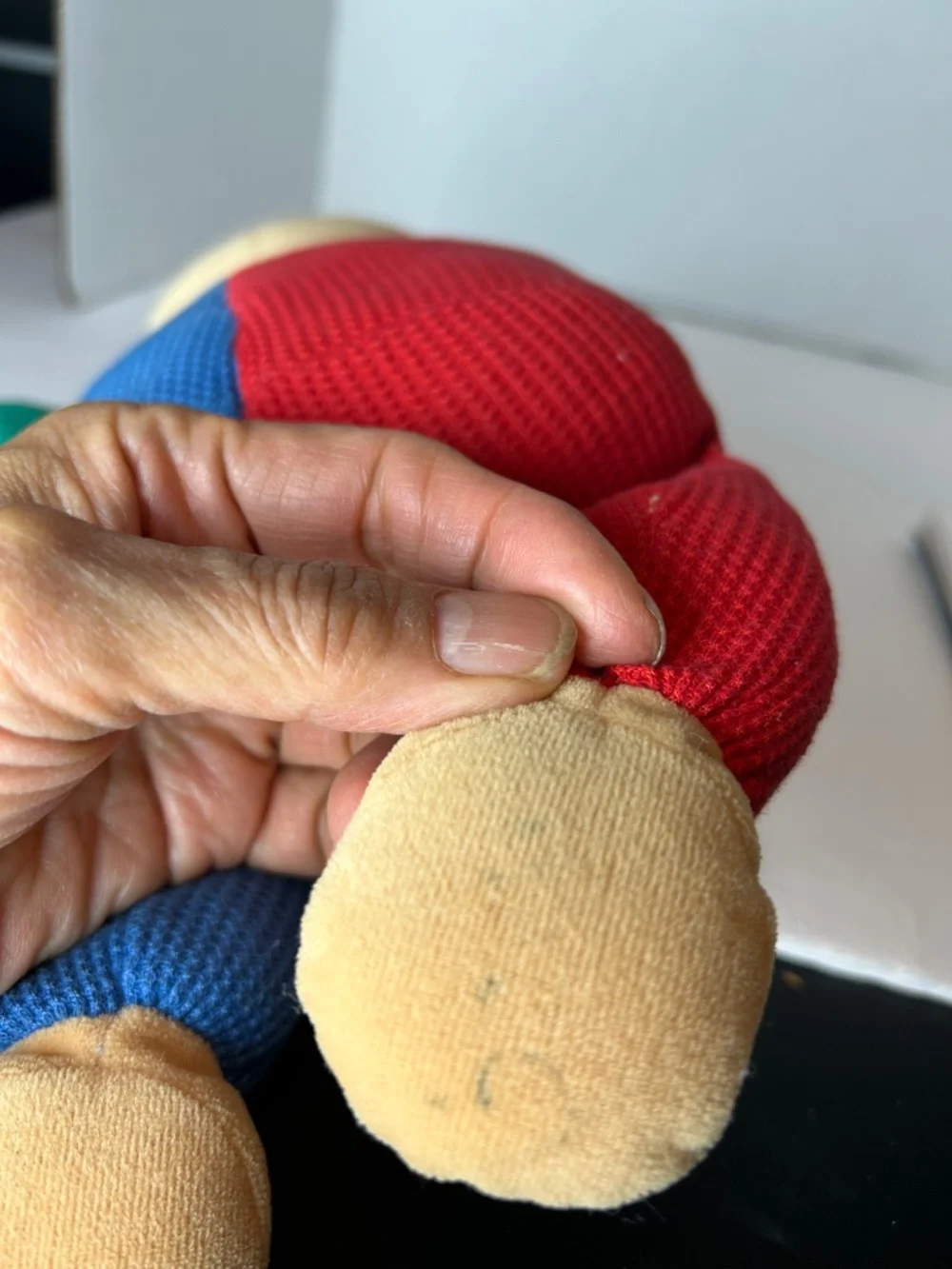 VTG EDEN Plush Bear Waffle Knit Primary Color 13